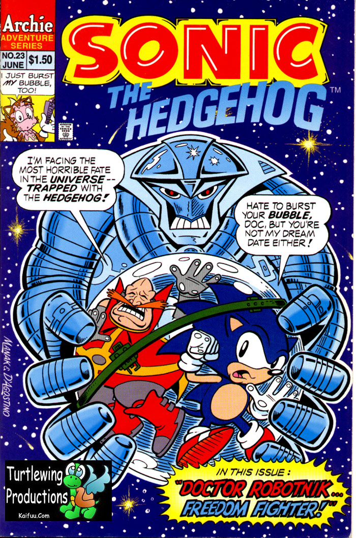 Sonic - Archie Adventure Series June 1995 Comic cover page